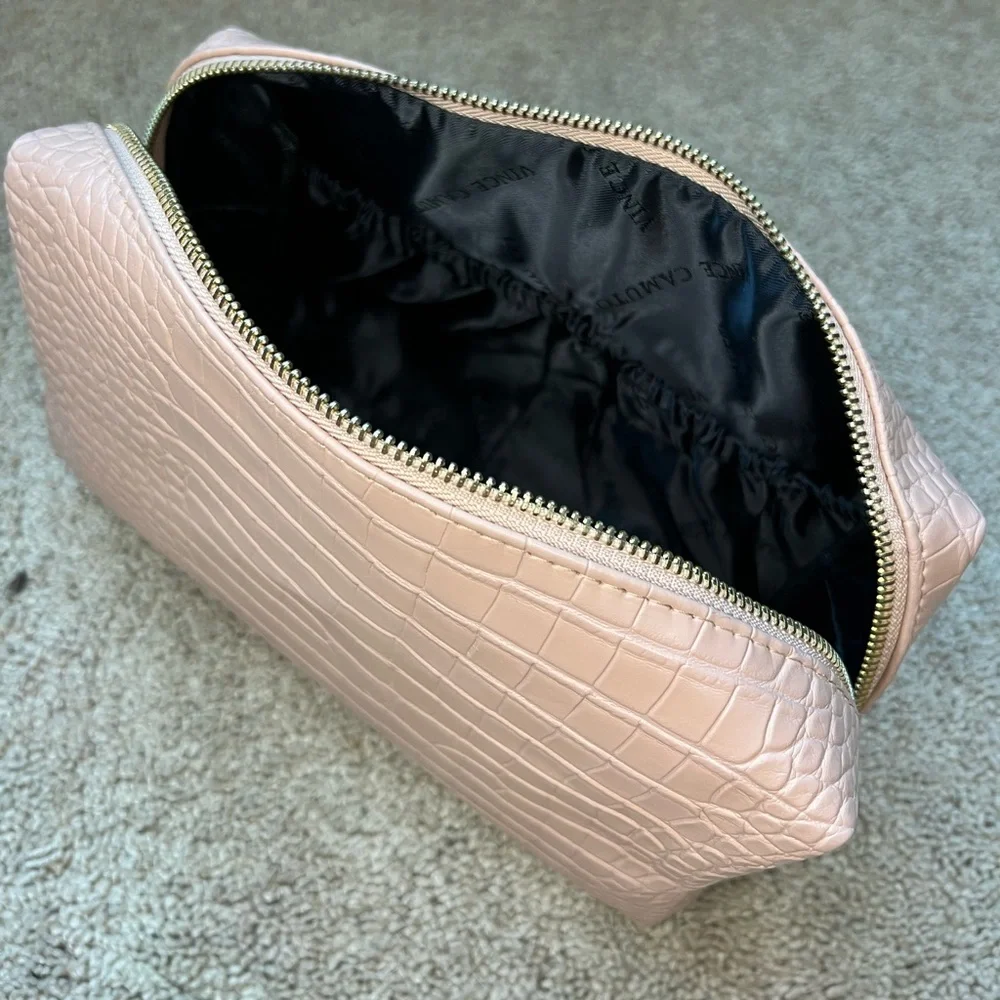 Vince Camuto Blush Animal Scale XL Cosmetic Bag